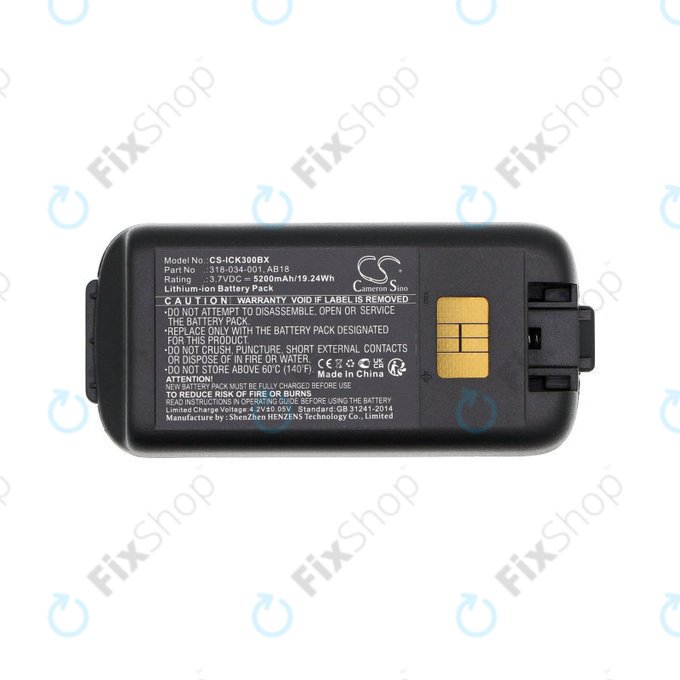 Batteria per Intermec CK3, CK3A, CK3X, CK3R, CK3C, CK3C1, CK3N, 318-034-001, Li-Ion, 5200mAh, 3.7V, HQ