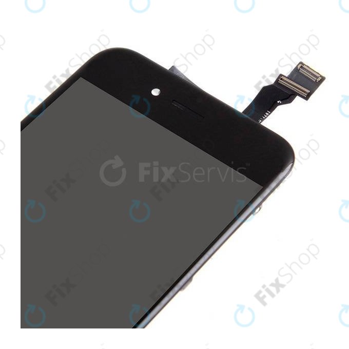 Schermo per iPhone 6, Black, Vetro touch con cornice