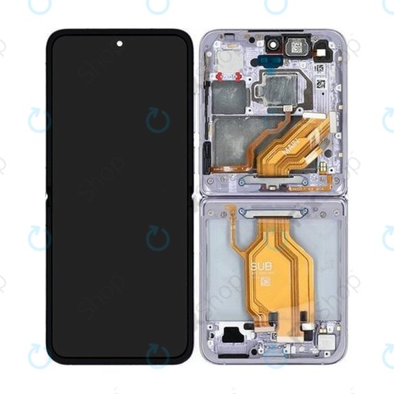 Schermo per Xiaomi Mix Flip 2405CPX3DC, Purple, Vetro touch con cornice, 560003000N800, Genuine Service Pack