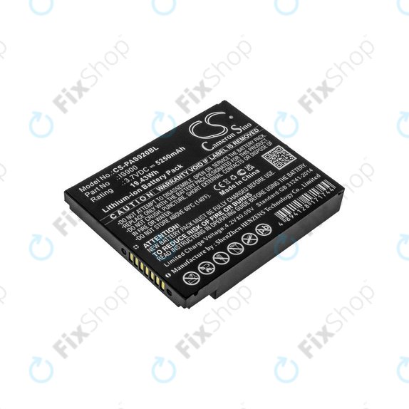 Batteria per Pax A920, A920c, IS900, Li-Ion, 5250mAh, 3.7V, HQ