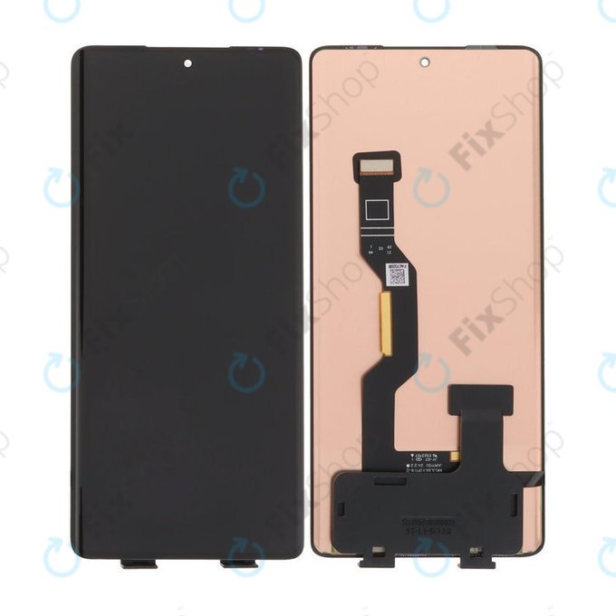 Schermo LCD per MotGoldla Edge 50 Fusion, Vetro touch senza cornice