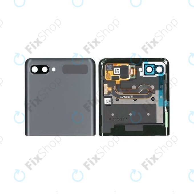 Schermo per Samsung Z Flip 5G F707B, Mystic Gray, Vetro touch con cornice, External, GH96-13806A, Genuine Service Pack