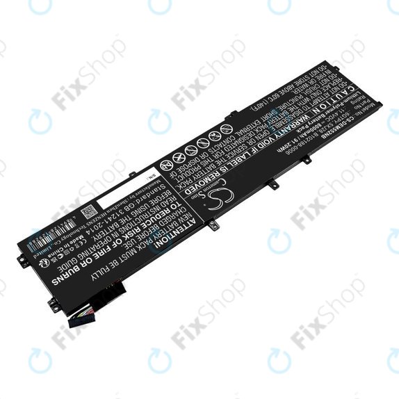 Batteria per Dell XPS 15, Dell Precision 9560, 9570, 6GTPY, Li-Pol, 8000mAh, 11.4V, HQ