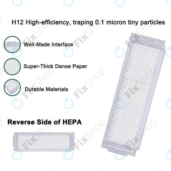 Filtro HEPA per Xiaomi Mi Robot Vacuum Mop Pro (P), 2 Lite, 2 Pro, 2S, 3C, Viomi V2 Pro, V3, SE (2 pezzi)