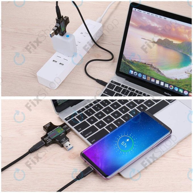 Tester digitale USB con USB-C e USB 3.0, Eversame 2in1