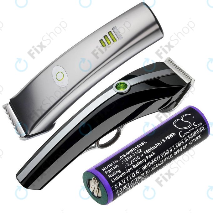 Batteria per Moser Ermila 1884, 1885, Wahl 1884 LI+PRO, Wahl Ermila 1884, 1885, LiFePO4, -, 1800mAh, 3.2V, HQ