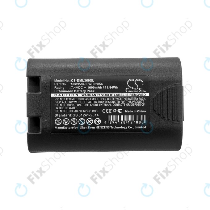 Batteria per Dymo Labelmanager, Rhino, S0895840, Li-Ion, 1600mAh, 7.4V, HQ