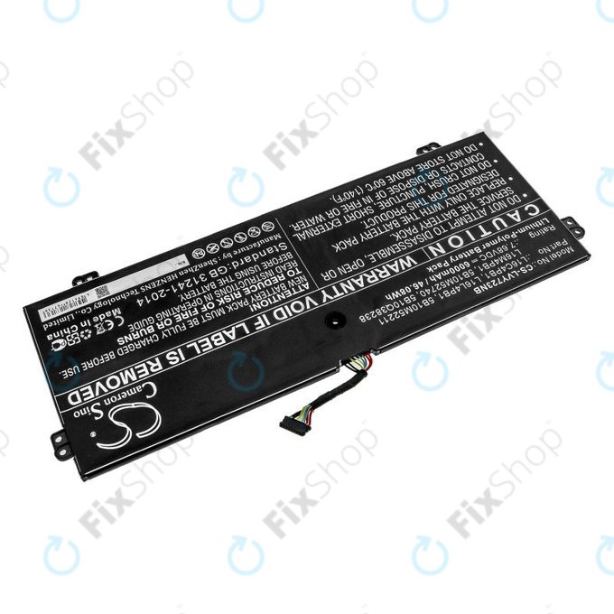 Batteria per Lenovo Yoga 720-13, 730-13, L16L4PB1, Li-Pol, 6000mAh, 7.68V, HQ
