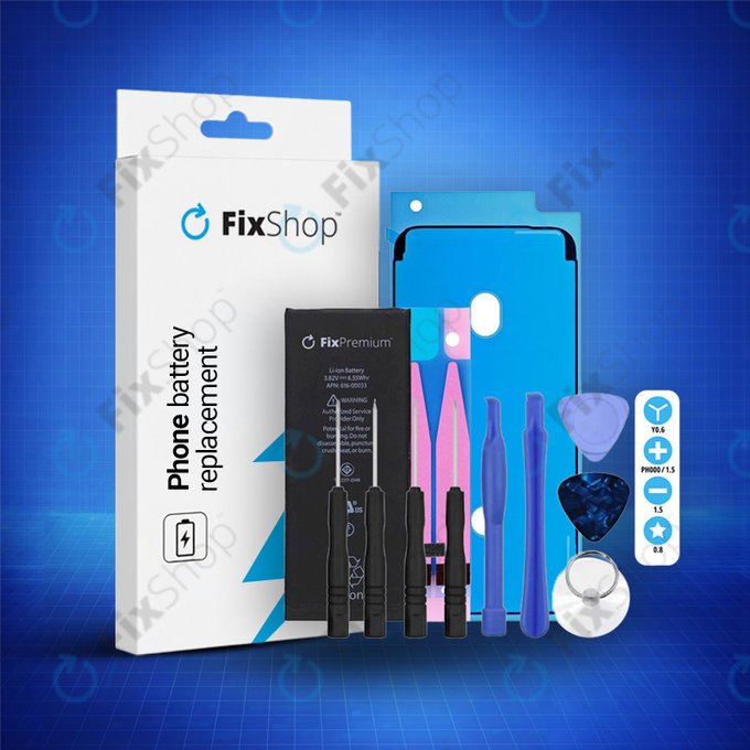 Batteria per iPhone 6S, 1715mAh, Adesivo, Attrezzi, FixPremium