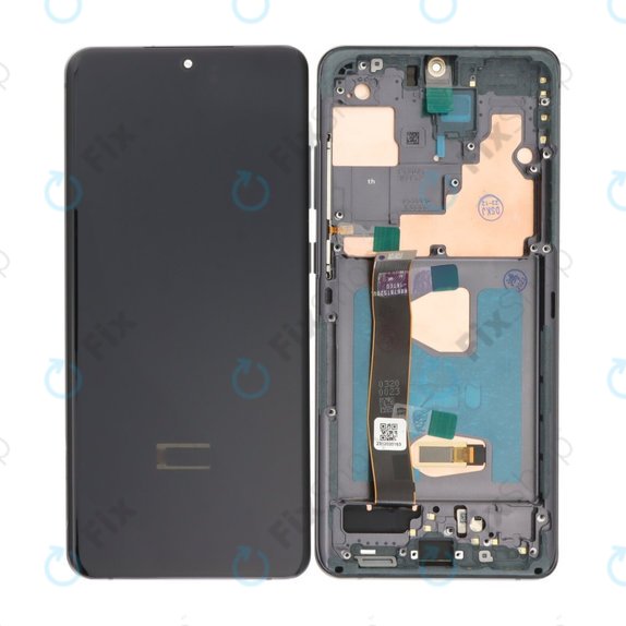 Schermo OLED per Samsung S20 Ultra G988F, Cosmic Black, Vetro touch con cornice