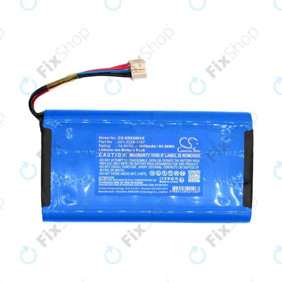 Batteria per Ecovacs Deebot X2 Omni, 201-2228-1457, Li-Ion, 5900mAh, 14.4V, HQ