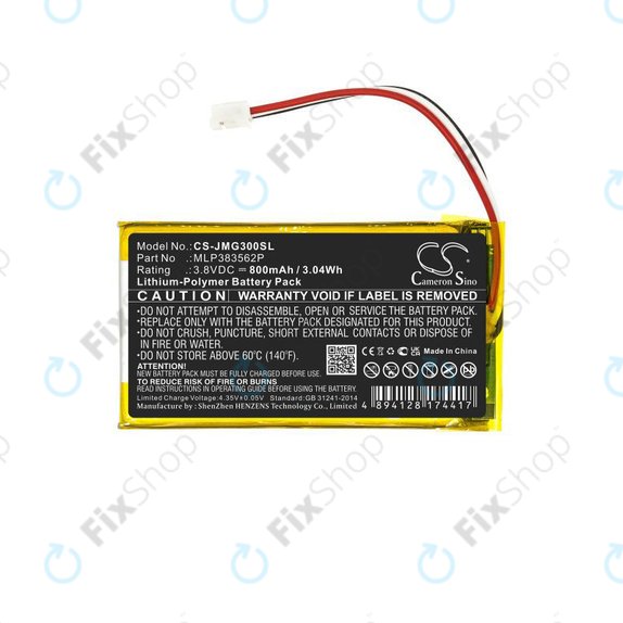 Batteria per JBL Go 3, MLP383562P, 730mAh, HQ