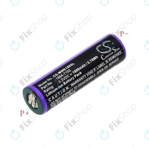 Batteria per Moser Ermila 1884, 1885, Wahl 1884 LI+PRO, Wahl Ermila 1884, 1885, LiFePO4, -, 1800mAh, 3.2V, HQ