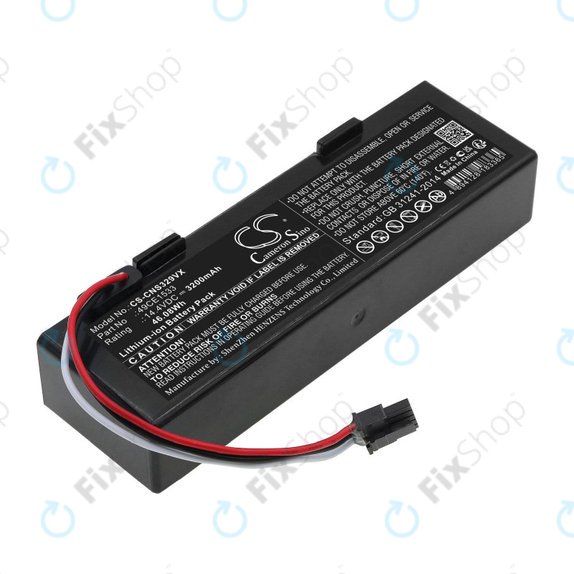 Batteria per ETA Navaggio 2228, Cecotec Conga 3290 3490 3890 49CE1533, Li-Ion, 3200mAh, 14.4V, HQ