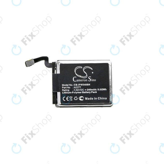 Batteria per Apple Watch 5 40 mm, 240mAh, Li-Pol, 3.82 V, A2277, HQ