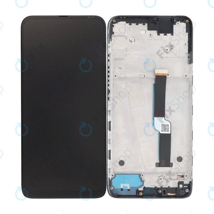Schermo per Motorola One Fusion Plus, Twilight Blue, Vetro touch con cornice
