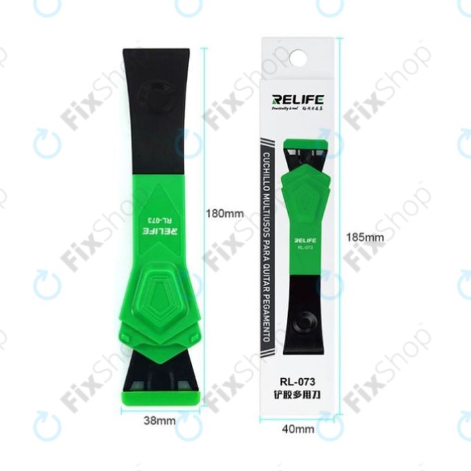 Spatola multifunzione in plastica per smontaggio e rimozione colla, Relife RL-073