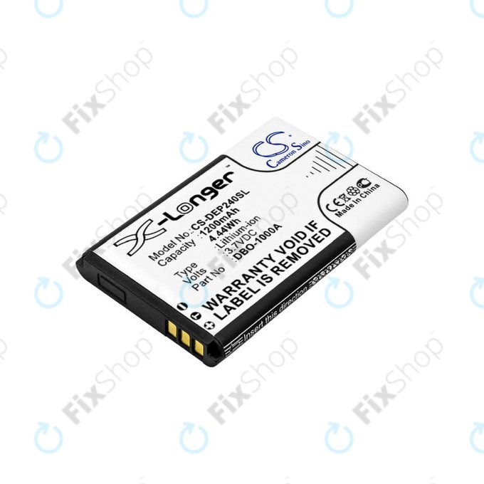 Batteria per Doro 1370, 1372, 2404, 6040, DBO-1000A, Li-Ion, 3.7V, 1200mAh, HQ