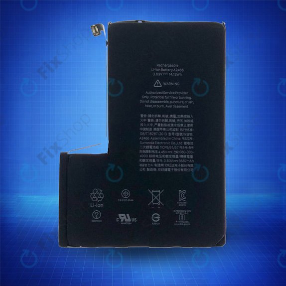 Batteria per iPhone 12 Pro Max, A2466, 3687mAh, Service Pack