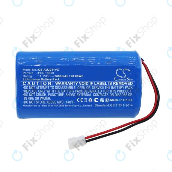 Batteria per Aquajack 211, PSD 18650, Li-Ion, 2600mAh, 11.1V, HQ