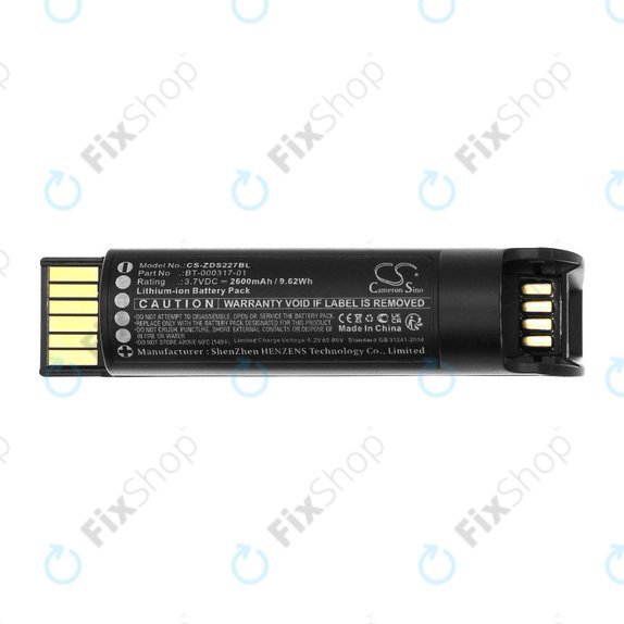 Batteria per Zebra CR2278, DS22, BT-000317-01, Li-Ion, 2600mAh, 3.7V, HQ