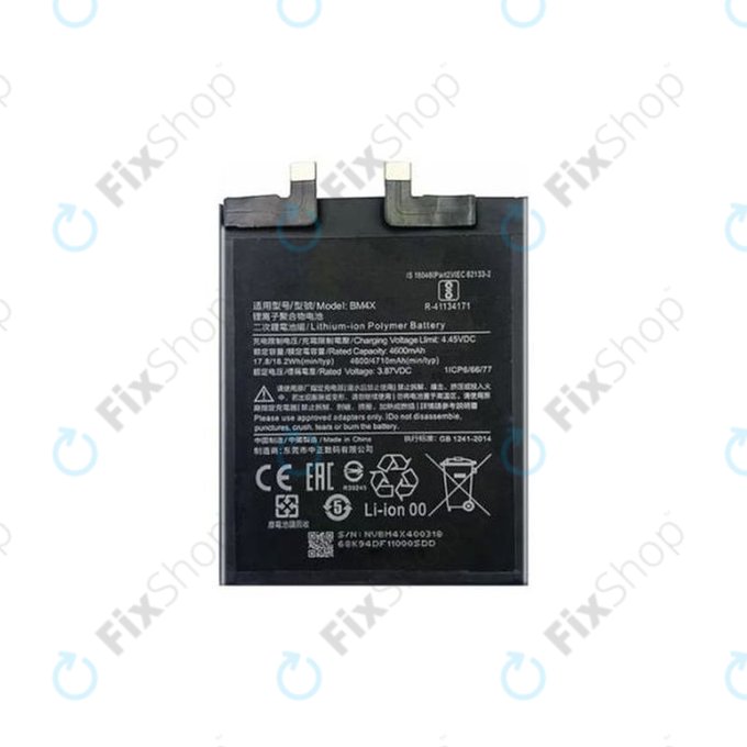 Batteria per Xiaomi Mi 11 M2011K2G, BM4X, 4600mAh