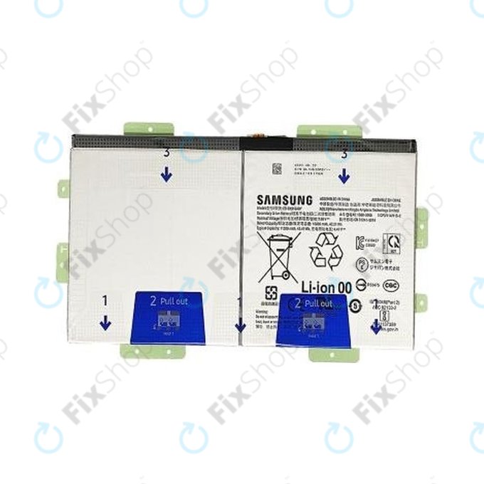 Batteria per Samsung Galaxy Tab S9 Ultra X916A, X916B, EB-BX916ABY, 11200mAh