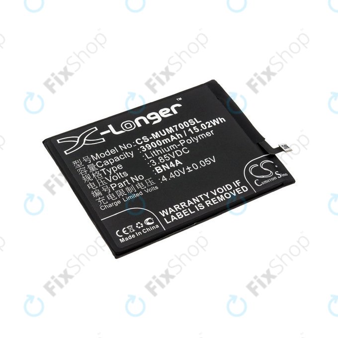 Batteria per Xiaomi Redmi Note 7, 3900mAh, Li-Pol, 3.85 V, BN4A, HQ