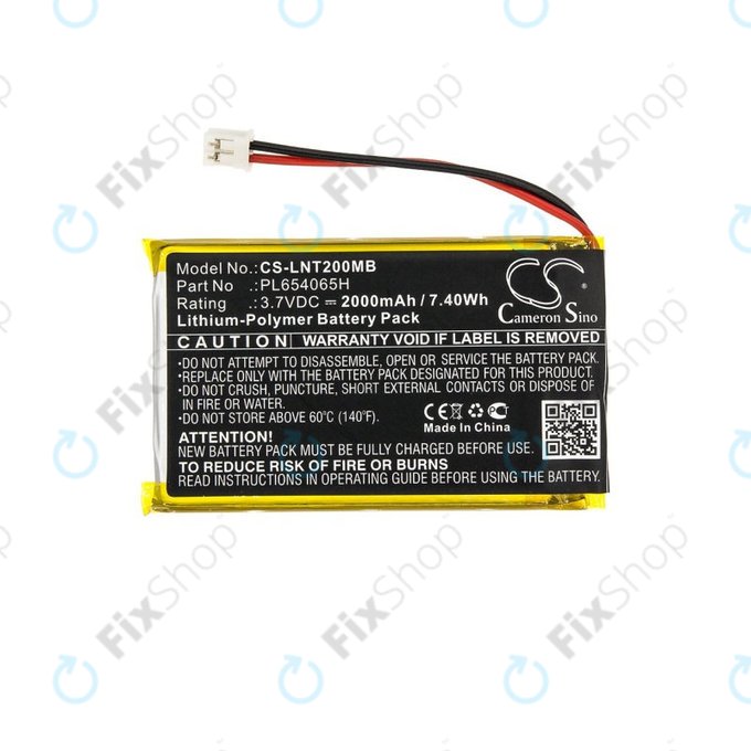 Batteria per Luvion Prestige Touch 2, PL654065H, Li-Pol, 2000mAh, 3.7V, HQ
