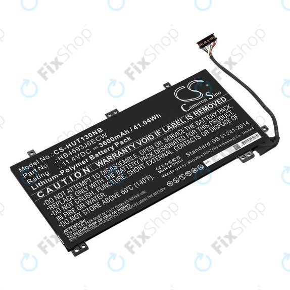 Batteria per Huawei MateBook 13, 13 i7, HB4593J6ECW, Li-Pol, 3600mAh, 11.4V, HQ