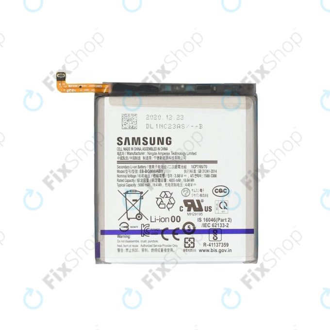 Batteria per Samsung S22 Plus S906B, EB-BS906ABY, GH82-27502A, 4500mAh, Genuine Service Pack