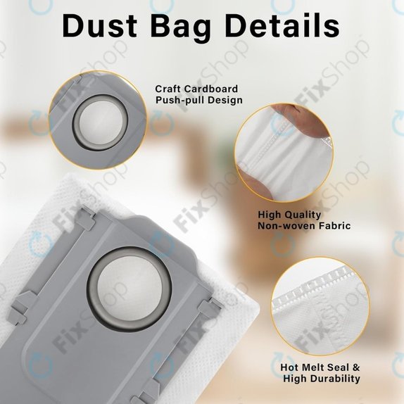 Sacchetto per aspirapolvere, 3 pz. per Xiaomi Roborock Qrevo Curv, Qrevo Edge, S8 MaxV Ultra, S8 Max Ultra, Saros 10, Saros 10R, QV-series