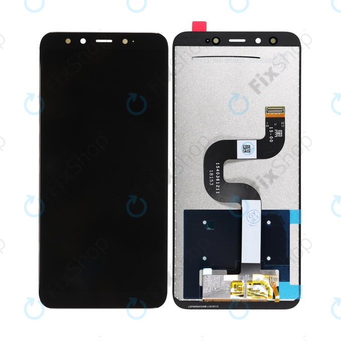 Schermo LCD per Xiaomi Mi A2 (Mi 6X), Black, Vetro touch senza cornice