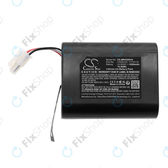 Batteria per Miele Scout RX2, RX3 10559142, Li-Ion, 5200mAh, 14.8V, HQ