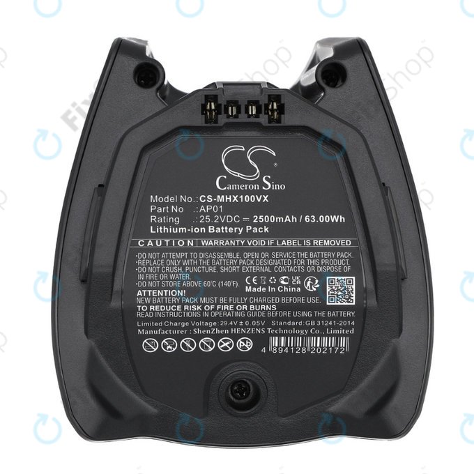 Batteria per Miele HX-seriess, AP01, Li-Ion, 2500mAh, 25.2V, HQ