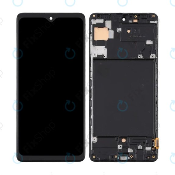 Schermo per Samsung A71 A715F, Vetro touch con cornice