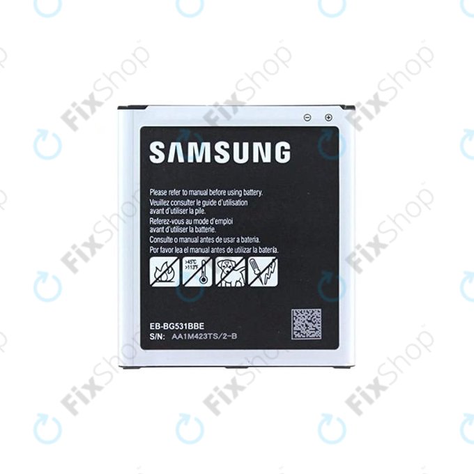 Batteria per Samsung J5 J500F, EB-BG531BBE, EB-BG530CBE, GH43-04511A, 2600mAh, Genuine Service Pack