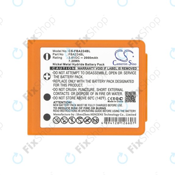Batteria per HBC Radiomatic Keynote, Linus 4, Micron 4, 5, 6, 7, Patrol D, Quadrix, Vector Pro, BA223000, BA223030, FUB6, 2000mAh, HQ