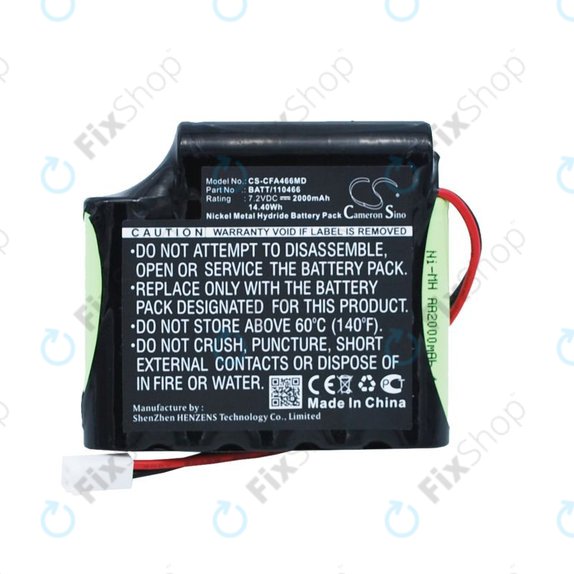 Batteria per Cefarm Rehab 4, Stimulator Globus Mystim, BATT/110466, Ni-MH, 2000mAh, 7.2V, HQ
