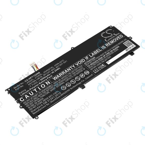 Batteria per HP Elite X2 1012 G2, JI04XL, Li-Pol, 6000mAh, 7.7V, HQ