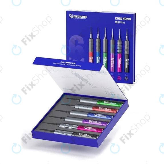 Set cacciaviti Torx, Tri-Point e a croce 6 pz, Mechanic KING KONG+
