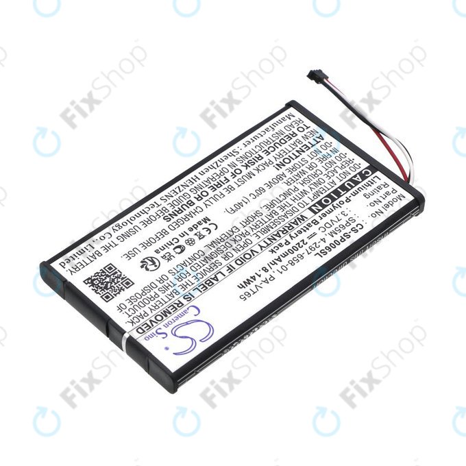 Batteria per Sony PS Vita, SP65M, Li-Pol, 2200mAh, 3.7V, HQ