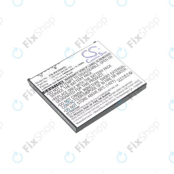 Batteria per HP Compaq iPAQ rx3000, rx3115, rx3700, hx2110, hx2790, HSTNH-M03B-SS, Li-Ion, 1400mAh, 3.7V, HQ