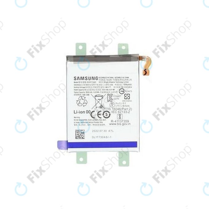 Batteria per Samsung Z Flip 4 F721B, EB-BF723ABY, GH82-29434A, 2630mAh, Genuine Service Pack