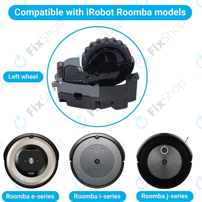 Ruota con motore (destra) per iRobot Roomba serie e, serie i, serie j