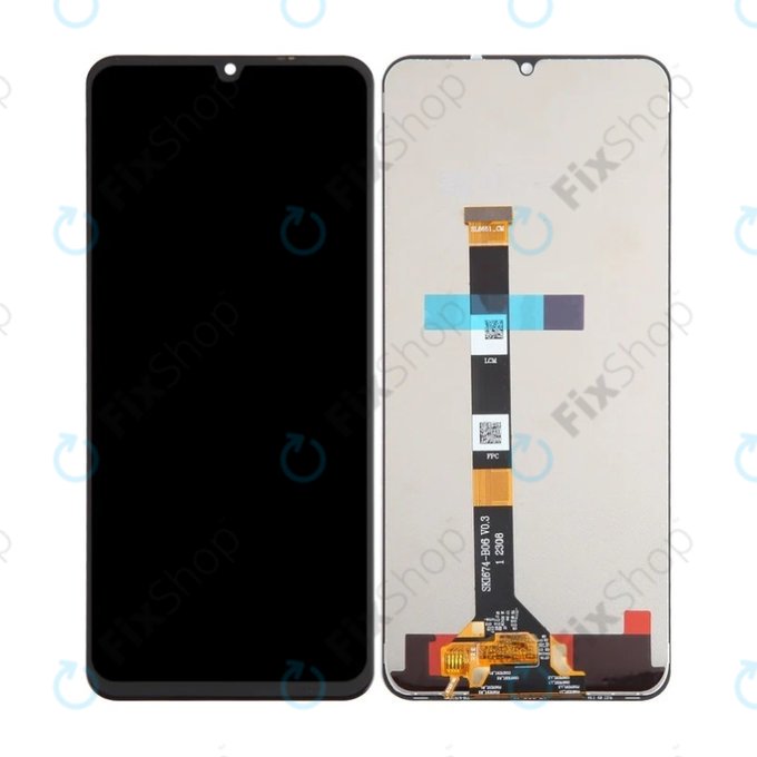 Schermo LCD per Realme C53 RMX3760, Vetro touch senza cornice