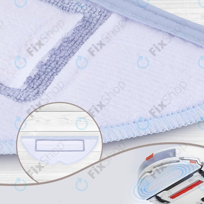 Panno lavapavimenti, 2 pz., Microfibra per Xiaomi Roborock S7, S7+, S7 MaxV, S7 MaxV Ultra, S7 Pro Ultra, S8, S8+, T7S Plus