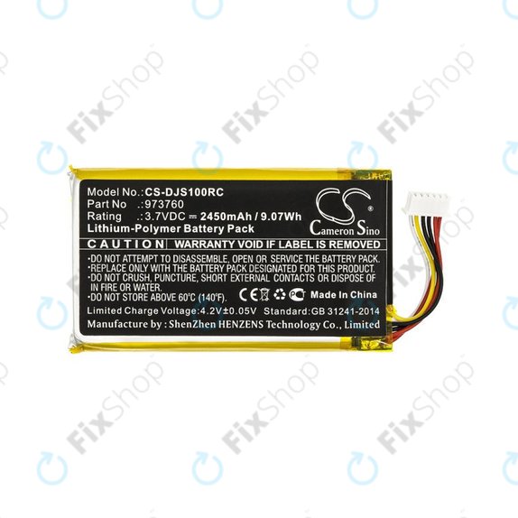 Batteria per DJI Mavic Pro, Air, Spark, 973760, Li-Pol, 2450mAh, 3.7V, HQ