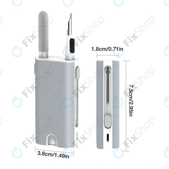 Kit di spazzole multifunzione per la pulizia di telefoni ed earphones 5in1