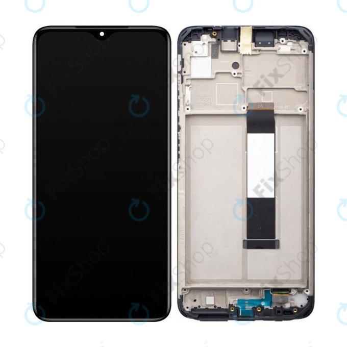 Schermo per Xiaomi Redmi 9T, Vetro touch con cornice